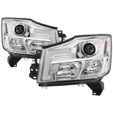 Load image into Gallery viewer, Spyder 04-15 Nissan Titan / 04-07 Nissan Armada V2 Projector Headlights - Chrome PRO-YD-NTI04-DRL-C 5085498