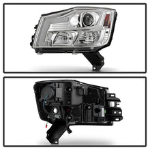 Load image into Gallery viewer, Spyder 04-15 Nissan Titan / 04-07 Nissan Armada V2 Projector Headlights - Chrome PRO-YD-NTI04-DRL-C 5085498