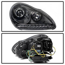 Load image into Gallery viewer, Spyder Porsche Cayenne 03-06 Projector Xenon/HID Model- DRL LED Blk PRO-YD-PCAY03-HID-DRL-BK 5080967