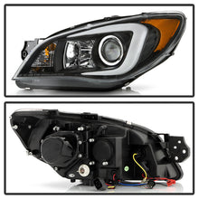 Load image into Gallery viewer, Spyder Subaru WRX 06-07 Projector Headlights - HID Model Only - Black PRO-YD-SWRX06-HID-LBDRL-BK 5083913