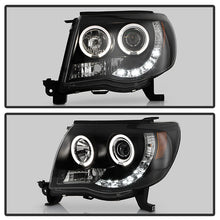 Load image into Gallery viewer, Spyder Toyota Tacoma 05-11 Projector Headlights LED Halo LED Black High H1 Low H1 PRO-YD-TT05-HL-BK 5011916
