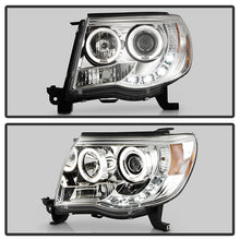 Load image into Gallery viewer, Spyder Toyota Tacoma 05-11 Projector Headlights LED Halo LED Chrome High H1 Low H1 PRO-YD-TT05-HL-C 5011923