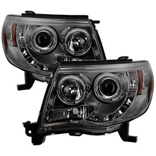 Load image into Gallery viewer, Spyder Toyota Tacoma 05-11 Projector Headlights LED Halo LED Smoke High H1 Low H1 PRO-YD-TT05-HL-SM 5011930