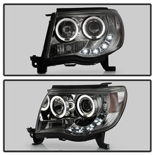 Load image into Gallery viewer, Spyder Toyota Tacoma 05-11 Projector Headlights LED Halo LED Smoke High H1 Low H1 PRO-YD-TT05-HL-SM 5011930
