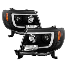 Load image into Gallery viewer, Spyder Toyota Tacoma 05-11 Projector Headlights - Light Bar DRL - Black PRO-YD-TT05V2-LB-BK 5084514