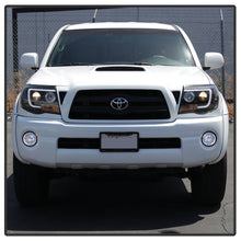 Load image into Gallery viewer, Spyder Toyota Tacoma 05-11 Projector Headlights - Light Bar DRL - Black PRO-YD-TT05V2-LB-BK 5084514