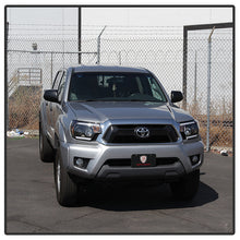 Load image into Gallery viewer, Spyder Toyota Tacoma 12-15 Projector Headlights Light Bar DRL Black PRO-YD-TT12-LBDRL-BK 5081711