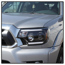 Load image into Gallery viewer, Spyder Toyota Tacoma 12-15 Projector Headlights Light Bar DRL Black PRO-YD-TT12-LBDRL-BK 5081711
