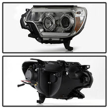 Load image into Gallery viewer, Spyder Toyota Tacoma 12-16 Projector Headlights Light Bar DRL Smoke PRO-YD-TT12-LBDRL-SM 5081728