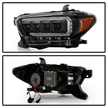 Load image into Gallery viewer, Spyder 16-20 Toyota Tacoma Halogen Model Only High-Power LED Headlights - Black PRO-YD-TT16HALAP-BK 5088376