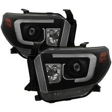 Load image into Gallery viewer, Spyder Toyota Tundra 2014-2016 Projector Headlights Light Bar DRL Black Smoke PRO-YD-TTU14-DRL-BSM 5080165
