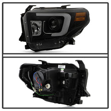 Load image into Gallery viewer, Spyder Toyota Tundra 2014-2016 Projector Headlights Light Bar DRL Black Smoke PRO-YD-TTU14-DRL-BSM 5080165