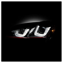 Load image into Gallery viewer, Spyder Volkswagen Golf VII 14-16 Projector Headlights DRL LED Red Stripe Blk PRO-YD-VG15-RED-DRL-BK 5080592