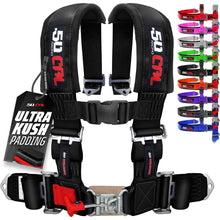 Load image into Gallery viewer, Pro Series 2" 4 point Latch Harness 50 Caliber Racing Harness