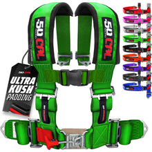 Load image into Gallery viewer, Pro Series 2" 4 point Latch Harness 50 Caliber Racing Harness