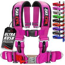Load image into Gallery viewer, Pro Series 3" 4 point Latch Harness 50 Caliber Racing