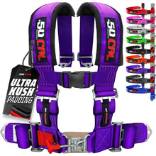 Load image into Gallery viewer, Pro Series 2" 4 point Latch Harness 50 Caliber Racing Harness