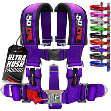 Load image into Gallery viewer, 3" 5 point Pro Series Latch Harness 50 Caliber Racing Harness