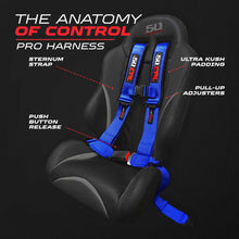 Load image into Gallery viewer, Pro Series 2" &amp; 3" 4 point Harness with push button release