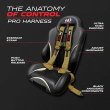 Load image into Gallery viewer, Pro Series 2" &amp; 3" 4 point Harness with push button release