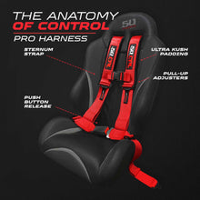 Load image into Gallery viewer, Pro Series 2" &amp; 3" 4 point Harness with push button release