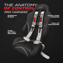 Load image into Gallery viewer, Pro Series 2" &amp; 3" 4 point Harness with push button release