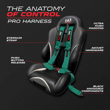 Load image into Gallery viewer, Pro Series 2" &amp; 3" 4 point Harness with push button release