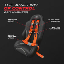 Load image into Gallery viewer, Pro Series 2" 4 point Latch Harness 50 Caliber Racing Harness