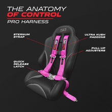 Load image into Gallery viewer, Pro Series 3" 4 point Latch Harness 50 Caliber Racing