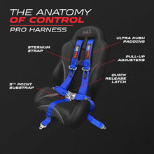 Load image into Gallery viewer, 3" 5 point Pro Series Latch Harness 50 Caliber Racing Harness