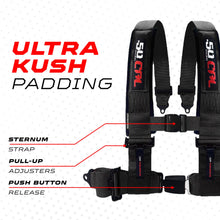Load image into Gallery viewer, Pro Series 2" &amp; 3" 4 point Harness with push button release
