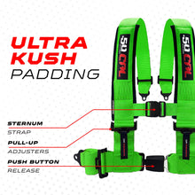 Load image into Gallery viewer, Pro Series 2" &amp; 3" 4 point Harness with push button release