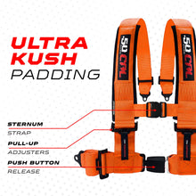 Load image into Gallery viewer, Pro Series 2" &amp; 3" 4 point Harness with push button release