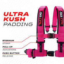 Load image into Gallery viewer, Pro Series 2" &amp; 3" 4 point Harness with push button release