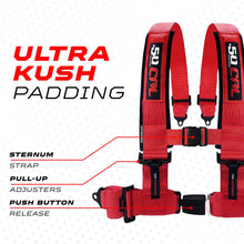 Load image into Gallery viewer, Pro Series 2" &amp; 3" 4 point Harness with push button release
