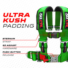 Load image into Gallery viewer, Pro Series 2" 4 point Latch Harness 50 Caliber Racing Harness