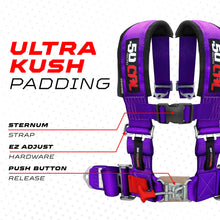 Load image into Gallery viewer, Pro Series 2" 4 point Latch Harness 50 Caliber Racing Harness