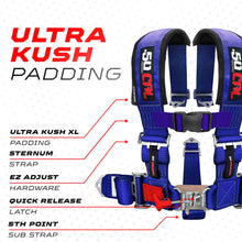 Load image into Gallery viewer, 3" 5 point Pro Series Latch Harness 50 Caliber Racing Harness