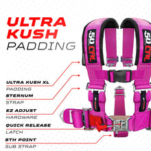 Load image into Gallery viewer, 2" 5 point Pro Series Latch Harness 50 Caliber Racing Harness