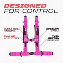 Load image into Gallery viewer, Pro Series 2" &amp; 3" 4 point Harness with push button release