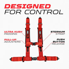 Load image into Gallery viewer, Pro Series 2" &amp; 3" 4 point Harness with push button release