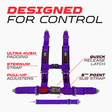 Load image into Gallery viewer, 3" 5 point Pro Series Latch Harness 50 Caliber Racing Harness