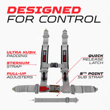 Load image into Gallery viewer, 2" 5 point Pro Series Latch Harness 50 Caliber Racing Harness
