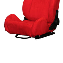 Load image into Gallery viewer, Inferno Red Universal Adjustable Black Luxury Racing SR3 Style Alcantara Seat