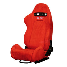 Load image into Gallery viewer, Inferno Red Universal Adjustable Black Luxury Racing SR3 Style Alcantara Seat