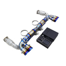 Load image into Gallery viewer, Titanium Exhaust System 200 Cell Downpipe for Porsche 911 997.1 Turbo 3.6T 2004–2007