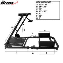 Load image into Gallery viewer, Racing Steering Wheel Stand Black Logitech G29 Thrustmaster Shifter