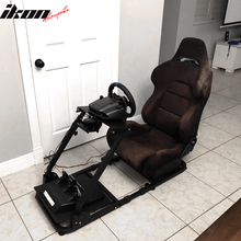Load image into Gallery viewer, Racing Steering Wheel Stand Black Logitech G29 Thrustmaster Shifter