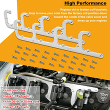 Load image into Gallery viewer, 5.3L LS Square Coil Brackets Valve Cover For D581 D514A D510C 12558693 LSX Swap Truck LS1 LS3 LS2 LQ4 LQ9 LS6 L92 L99 L33 LR4