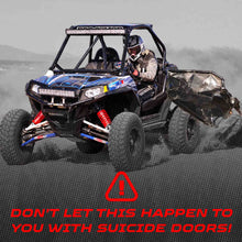 Load image into Gallery viewer, 50 Cal RZR Doors Silver on Black